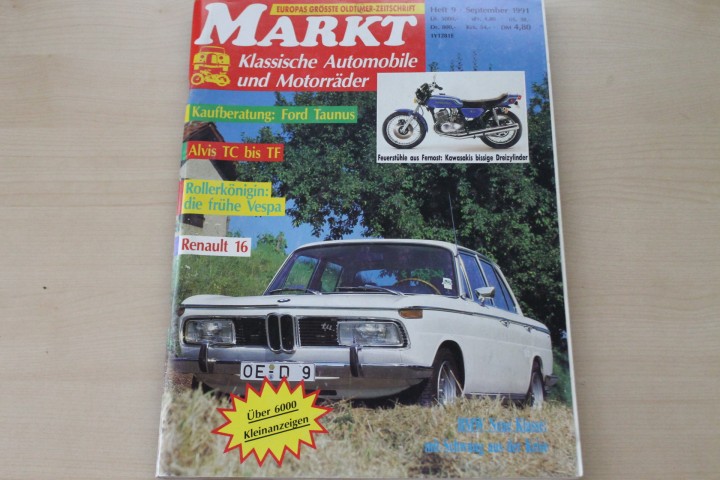 Deckblatt Oldtimer Markt (09/1991)